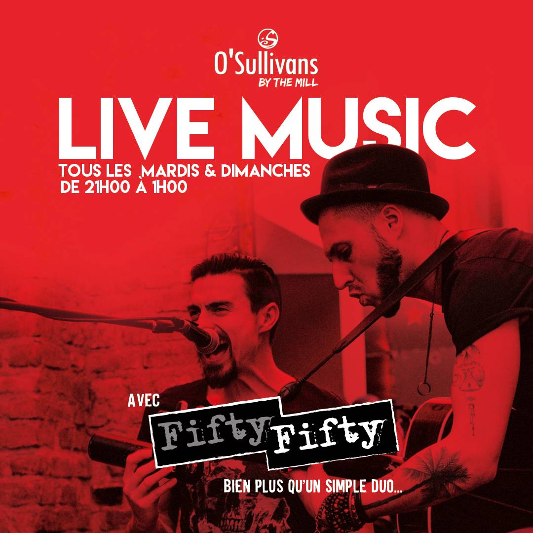 O'Sullivans Backstage - By The Mill FIFTY/FIFTY
