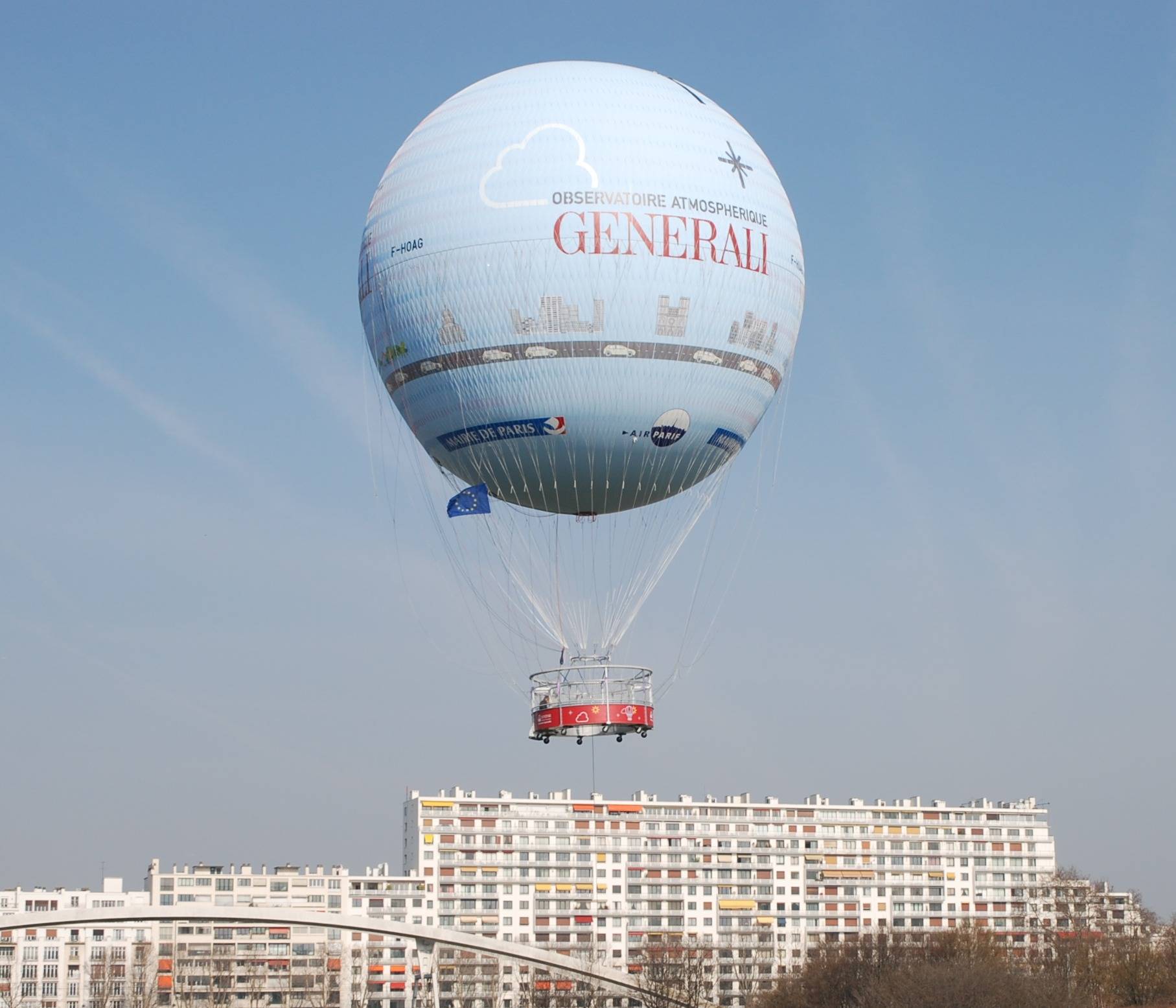 Parc André-Citroën Paris en ballon