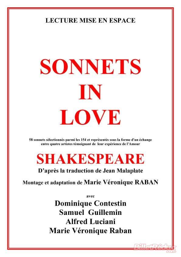 Théâtre du Nord Ouest Sonnets in love, lecture